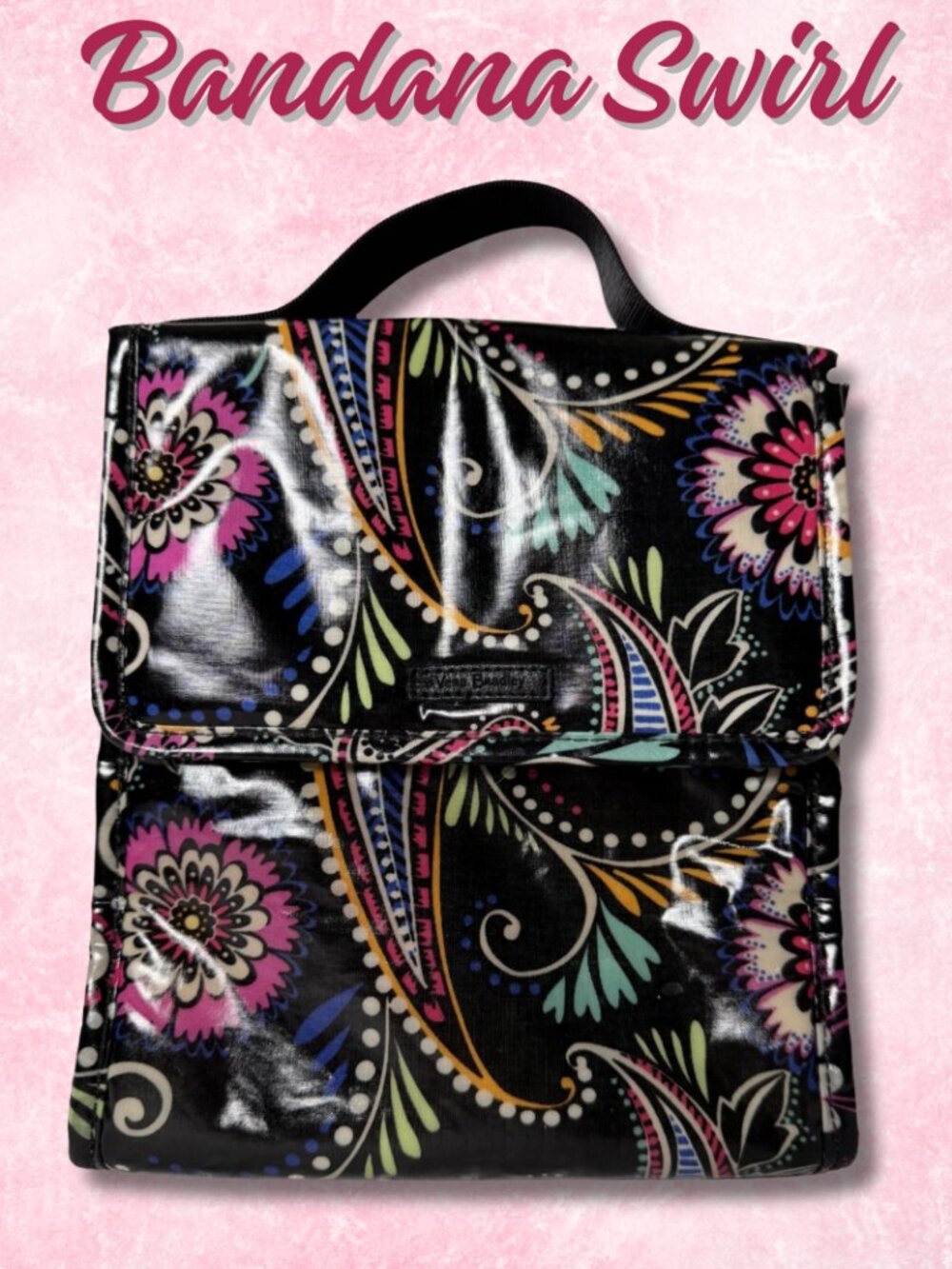 Vera Bradley Bandana Swirl Featherweight Lunch Tote Retired Back to School